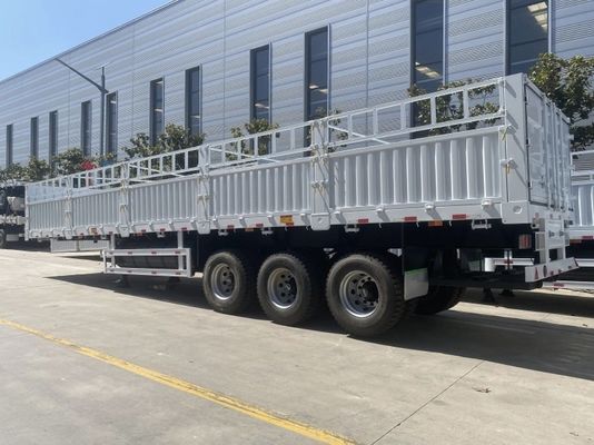 Verzoek van de klant 3 Achs Halve aanhangwagen Hoog hek aanhangwagen voor bulktransport