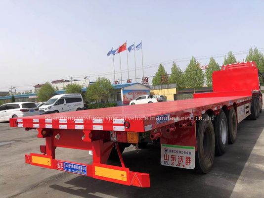 Transport van zwaar materieel 3/4/5 Assen Platbed Semi-trailer met 12 Twist-Lock-eenheden