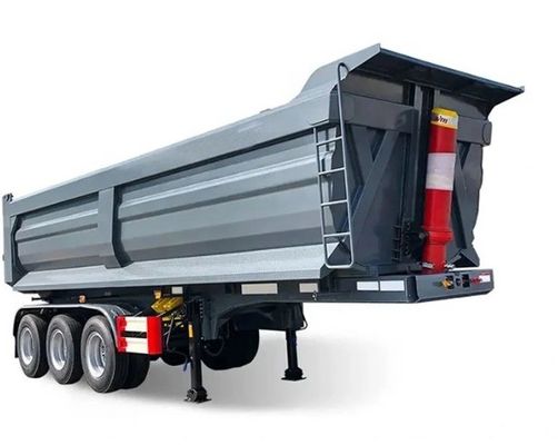 28t zwaar landingsgestel Halve aanhangwagen voor de bouw zand steen aardwerk Achtersteel