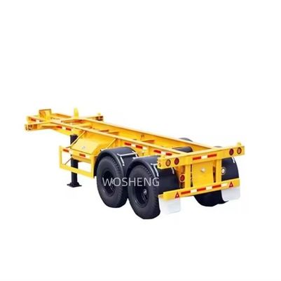 Wosheng 2 As Container Skeleton Semi Truck Trailer voor en betaalbaar vervoer