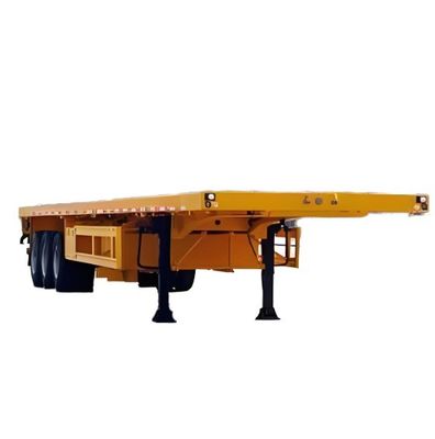 90mm*13mm*10layer Leaf Spring Flatbed Semi Trailer met 28t Heavy Duty Landing Gear