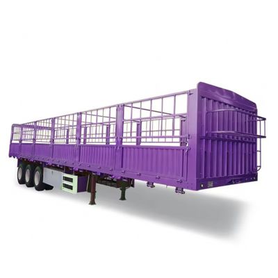 3 Achsel hek staal staak halve aanhangwagen zijmuur hek truck aanhangwagen met 11.00R20 band