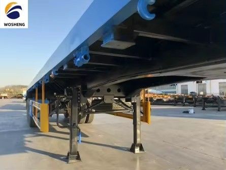 40 FT 2 3 Assen Flatbed Semi Truck Trailer met mechanische ophanging en 12R22.5 banden