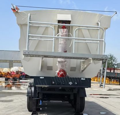 U-vorm 3 As 4 As Hydraulische achterste kantelkraan Dump Semi-trailer voor constructievoertuigen
