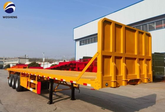 Truck Trailer 40ft Flatbed Container Semi Trailer met Q345B hoofdstraal op maat