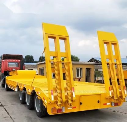 3-8 Assen Vervoersapparatuur Staal laagbed half-aanhanger met 4 mm onderplaat
