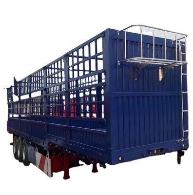 12400x2500x3650mm 60T/80T 3-assige hekhalte Semi-trailer geschikt voor goederen en vee