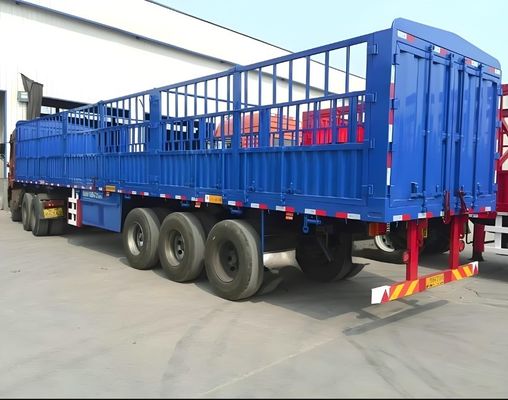 12400x2500x3650mm 60T/80T 3-assige hekhalte Semi-trailer geschikt voor goederen en vee