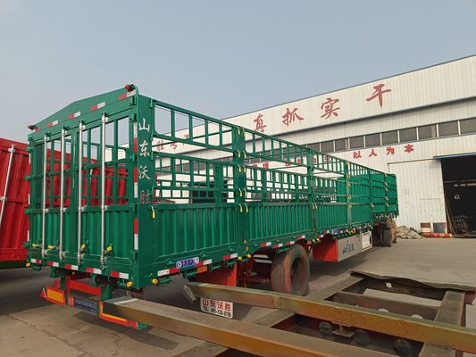 3 as zijmuur hek staal stake half-trailer voor vee en groente boerderij