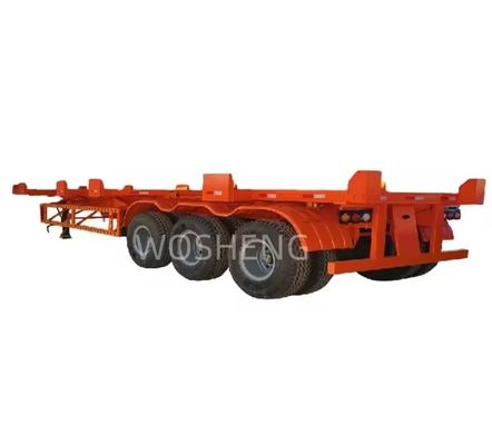 Stevige staalskelet halfrol voor het vervoer van 20 ft 40 ft containerchassis
