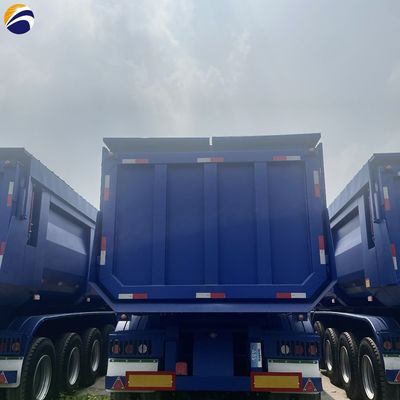Zeer duurzame dumptruck met 3/4as achterste hydraulische opheffing en dumphalf-aanhangwagen