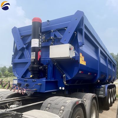 Zeer duurzame dumptruck met 3/4as achterste hydraulische opheffing en dumphalf-aanhangwagen