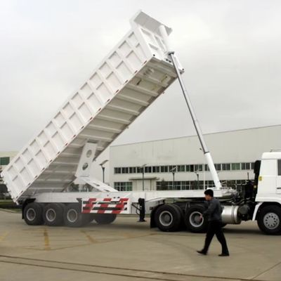 Aanpasbare multi-assige achterste hydraulische opheffende dump-half-aanhanger voor vrachtwagen-aanhanger