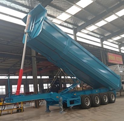 Achterste hydraulische opheffende dumptrailer 40 tot 80 ton
