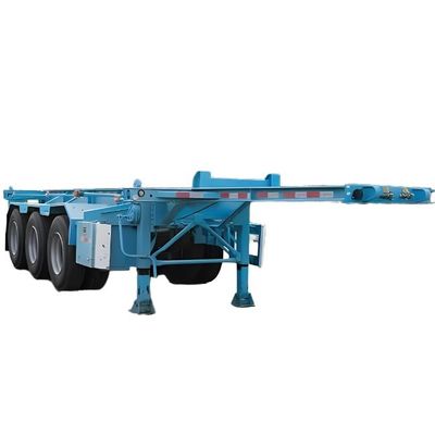 Wosheng aangepaste kleur 2 3 4 assen Truck Skeleton Semi-trailer voor container laden