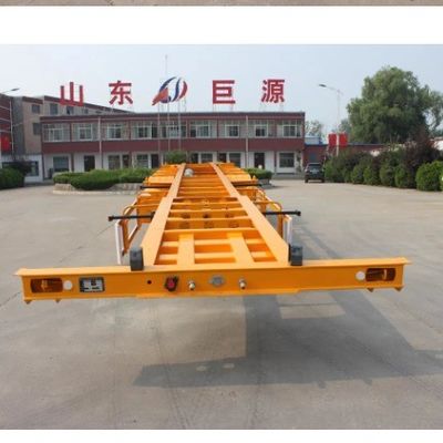 Wosheng aangepaste kleur 2 3 4 assen Truck Skeleton Semi-trailer voor container laden