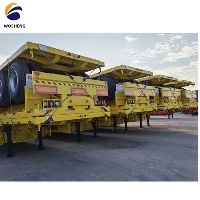 S Custom Flatbed Semi-Trailer met hoge laadcapaciteit en Dual Line Braking System