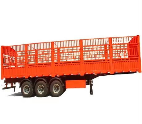 Mechanische ophanging veehouderij hek Semi-truck aanhangwagen met 12.00R22.5 banden