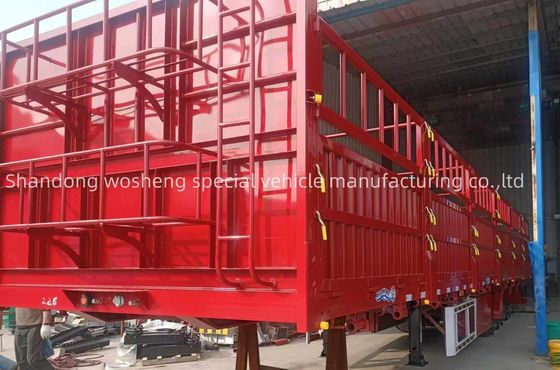 Mechanische ophanging veehouderij hek Semi-truck aanhangwagen met 12.00R22.5 banden