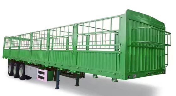 30-100 ton zijdelingse wand dropside vee vee bulk vracht hek halve vrachtwagen aanhangwagen