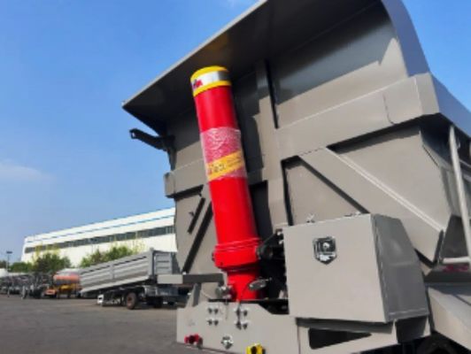 40-80 ton achterdump-half-aanhanger met Q345B/T700 staal hoofdstraal en weinig onderhoud