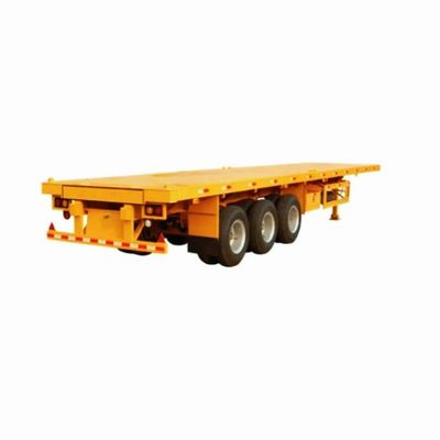 3 assen 60-80ton 20-45ft Flatbed Container Semi-trailer met een maximale lading van 50000kg