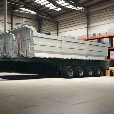 30-100tons tipper dump trailer met U-vorm en zandsteen graan transport functie