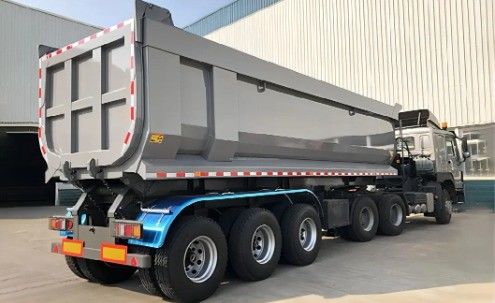 30-100tons tipper dump trailer met U-vorm en zandsteen graan transport functie