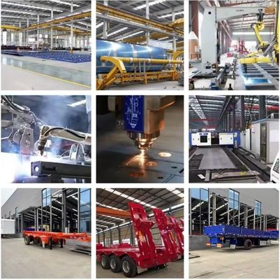 12400*2610*1550mm aanpasbaar 40ft Container Transport Platform Flatbed Semi-Trailer