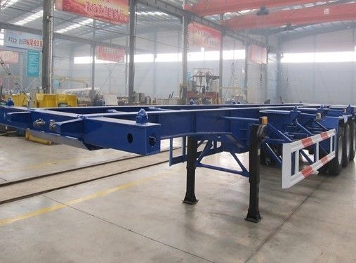 Goedkope 12400x2500x1550mm Mechanische ophanging Container Chassis Semi-trailer