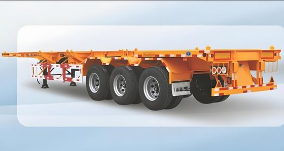 Maximale nuttige lading 50000 kg Professionele vervaardiging voor vrachtwagen aanhangwagens Skelet Halve aanhangwagens