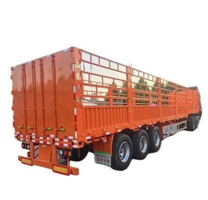 40-100 ton Nutsdruppel Zijdekant Open Muur Veehouderij Groenteheining Truck Cargo Semi-trailer