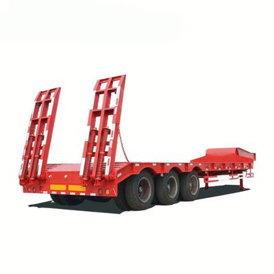 Goed lage platbed half-trailer uitbreidbaar laag bed trailer voertuig meester half-trailer
