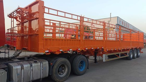 40-100 ton Nutsdruppel Zijdekant Open Muur Veehouderij Groenteheining Truck Cargo Semi-trailer