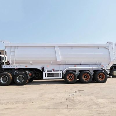 16 ton 3 assen achterste dumptrailer met 28 ton zwaar landingsgestel van Wosheng