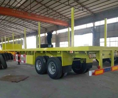 Afneembare zijkolom Semi-trailer 3/4/5 As Ideaal voor het vervoer van houtcontainers