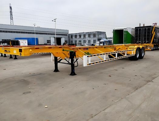 Wosheng 3 axle skeleton half-trailer maximaal laadvermogen 50 ton voor containervervoer