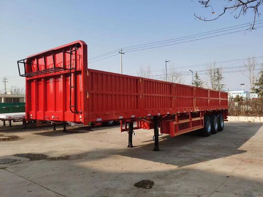 Industrie Vervoer 3 Assen Zijdekant Semi-trailer met mechanische ophanging Wosheng