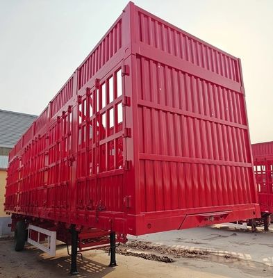 20-100 ton 3/4 Assen Zaan Staal Staak Halve aanhangwagen voor vee en groenten lading