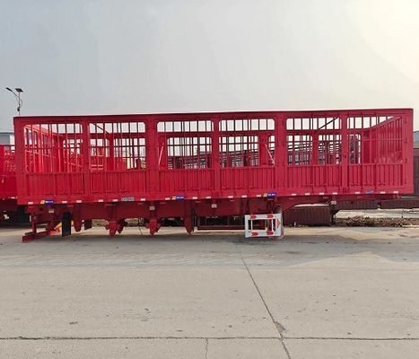 20-100 ton 3/4 Assen Zaan Staal Staak Halve aanhangwagen voor vee en groenten lading