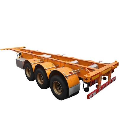 Mechanische en luchtophanging 50T nuttige lading skelet half-aanhangwagen voor containervervoer