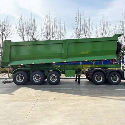Heavy Duty Hydraulische cilinder 3as 45cbm 50cbm U-vormige achterste kantelbare dumptrailer voor vrachtwagen