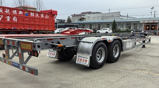 Beveiligd transportcontainer-half-aanhangwagen met draai-slot en maximale lading 30000 kg
