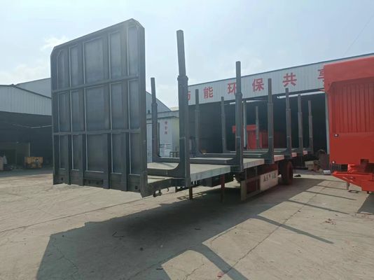 Transport logs en rebar met onze 3-assige hout platbed half-trailer King Pin Opties