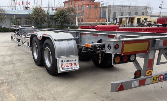 Beveiligd transportcontainer-half-aanhangwagen met draai-slot en maximale lading 30000 kg