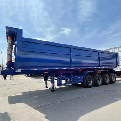 Verzoek van de klant 50ton achterdumptrailer U-vormige hydraulische dump-ophanger halftrailer