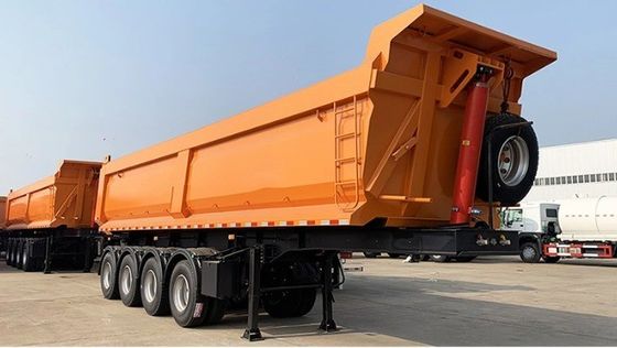 Op verzoek van de klant Tri-axel tipper aanhangwagen met aangepast ontwerp en 13/16 ton as
