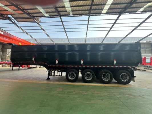 Achterste Dump Semi Trailer 3 Assen FUWA/Wosheng 40-60tons CBM Tipper Tipping Truck Trailers