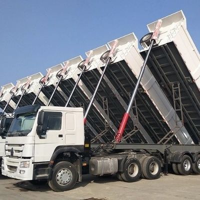 3/4/5 Assen Achterdump Semi-trailer Tipper Tipping Truck Trailers met staal hoofdbalk