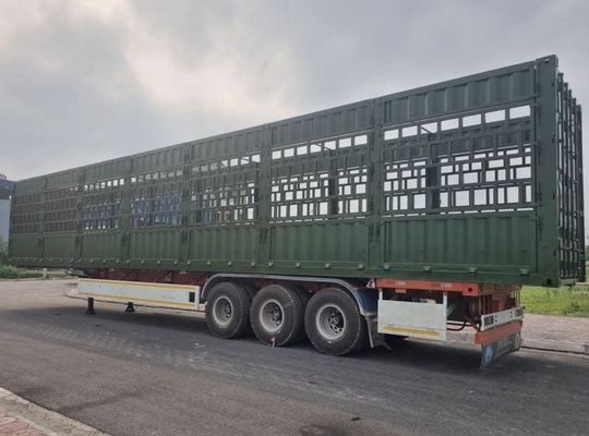 High Side Drop Fence Cargo Semi Trailer met SAF Two Speed 28t Heavy Duty Landing Gear